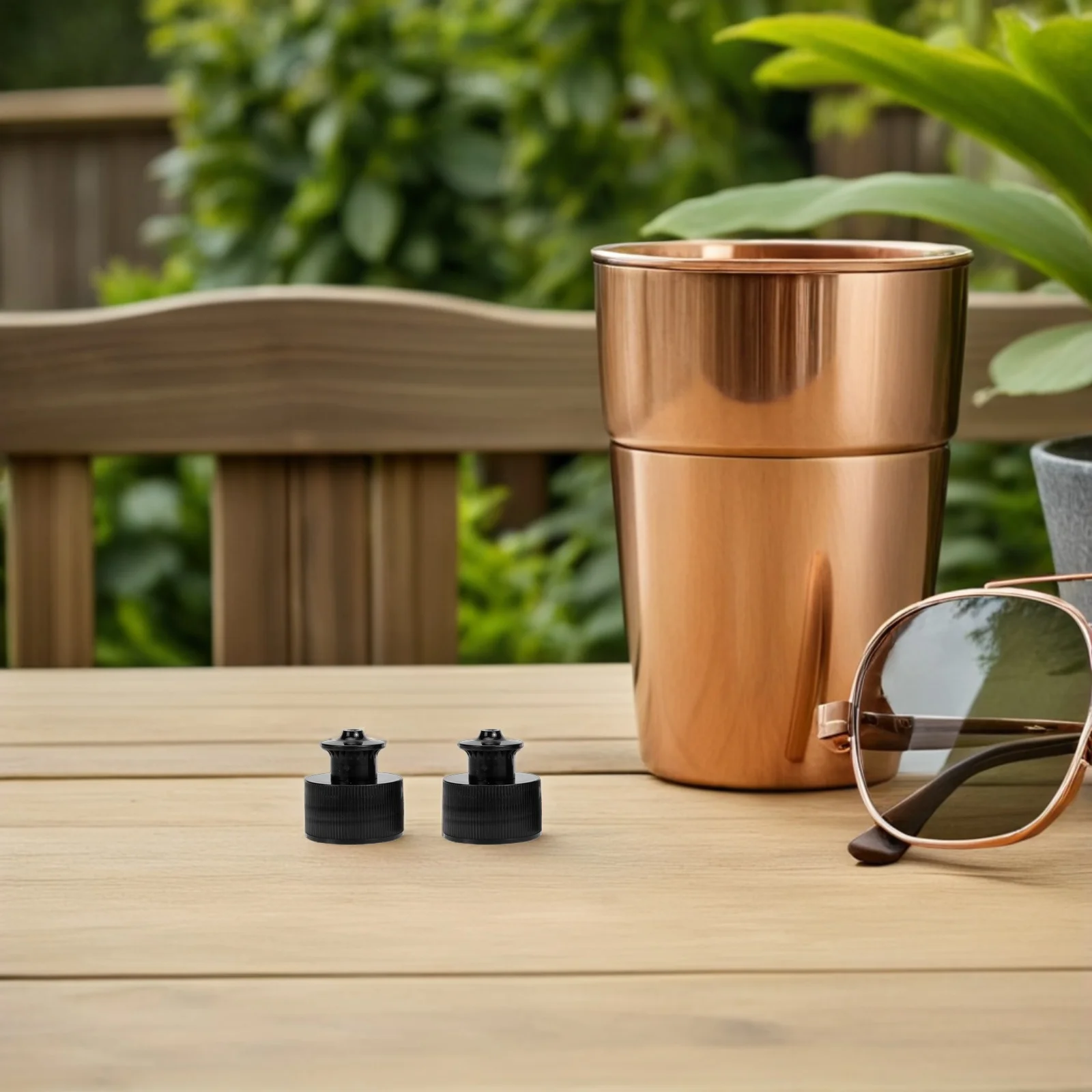 

20pcs White Black Leak-Proof Push Pull Cap For Sports Water Bottle Portable Reusable Lid Top Replacement Outdoor Camping Hiking