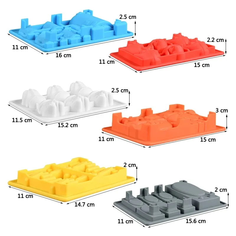 3D Cartoon Silicone Mold for Baking Chocolates Gummy Candy Jello Ice Cube Soaps Gypsum Form Plaster Mould for Star War Fans