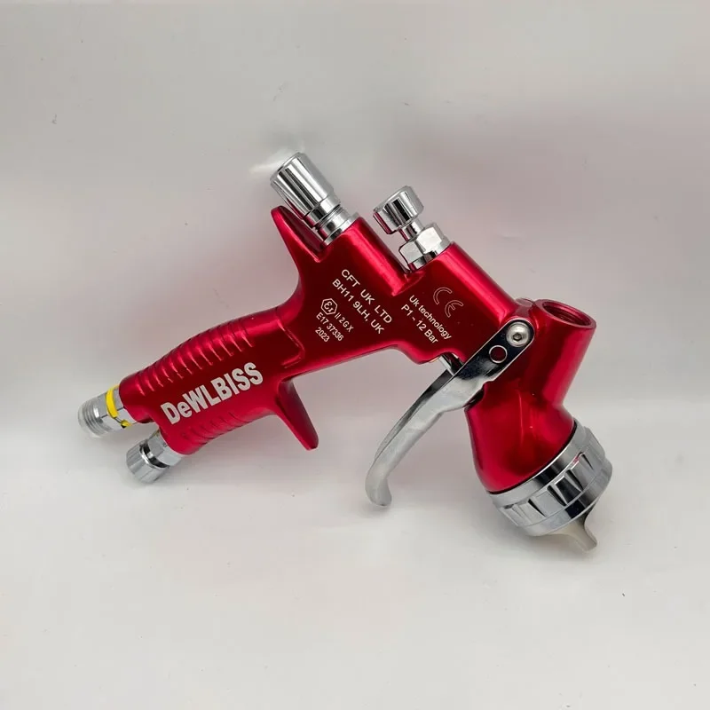 Painting Gun TE20 T110 1.3mm Nozzle Spray Gun GT Pro PRUPLE Glod with Mixing Cup Water Based Air Spray Gun Airbrush image 3