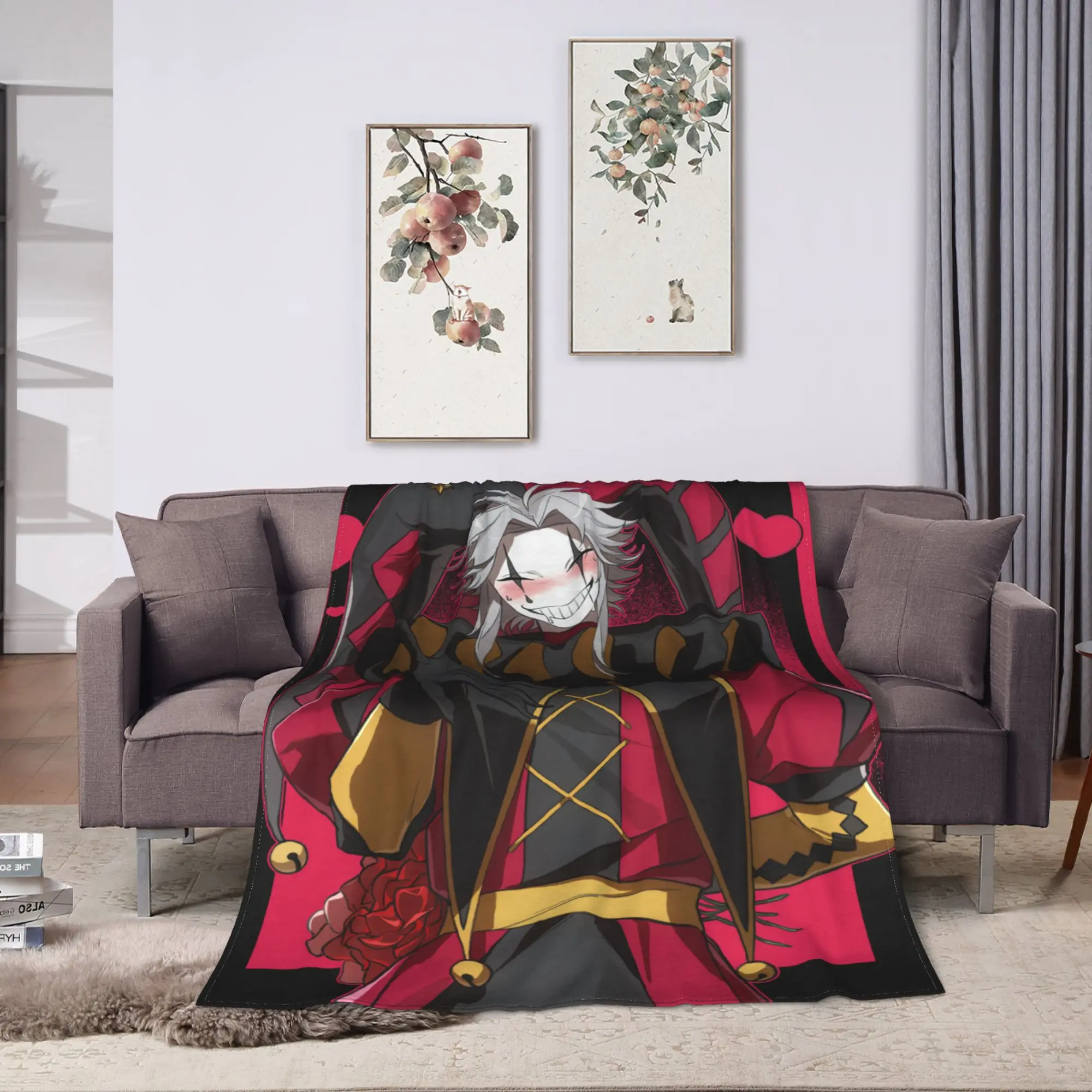 Soft Blanket Travel The Freak Circus Throw Blanket  Flannel Bedspread For Bedroom Funny Sofa Bed Cover