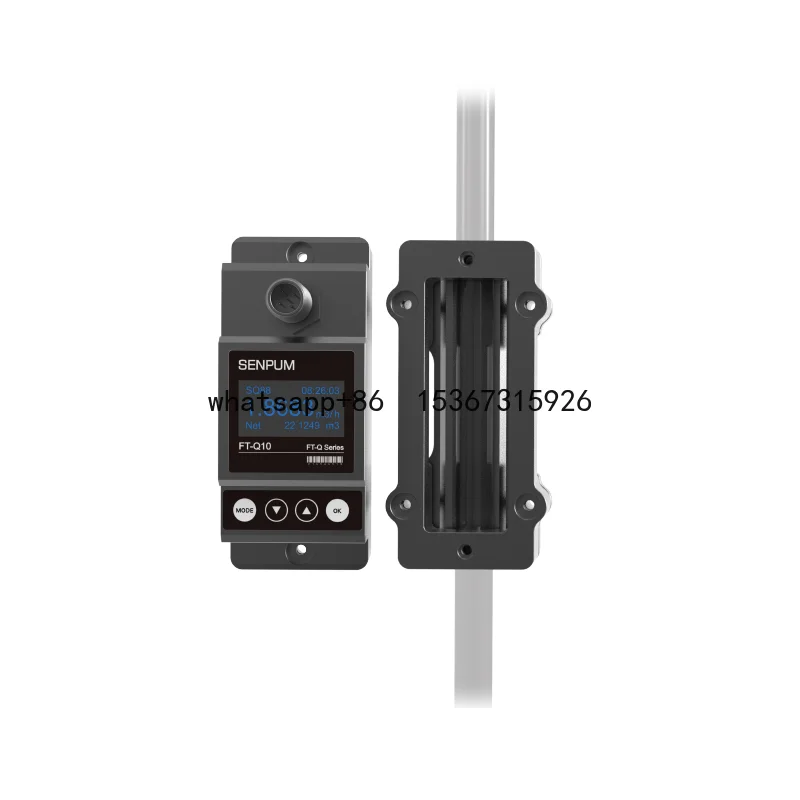 

Senpum Flow Test Sensor Stainless Steel Tubes Plastic Smart DN15 Internal Clamp-On Ultrasonic Digital Flow Meter Water
