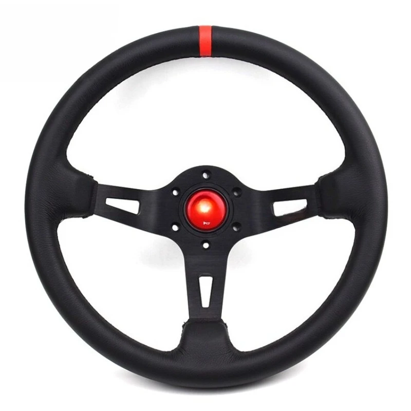For13-inch new model, sports leather racing steering wheel