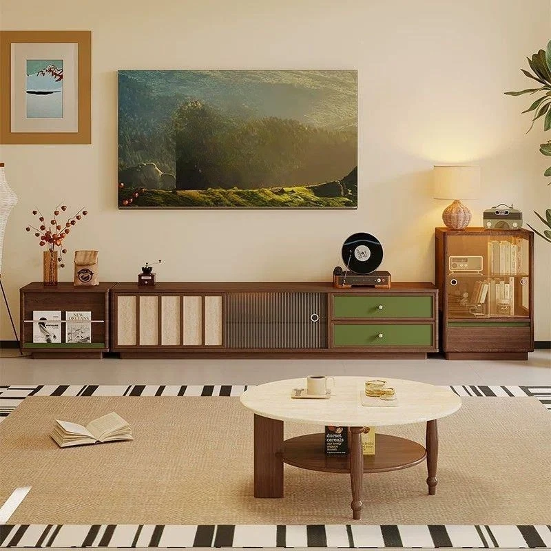 cabinet Bauhaus color matching locker small apartment living room storage cabinet floor-to-ceiling integrated cabinet
