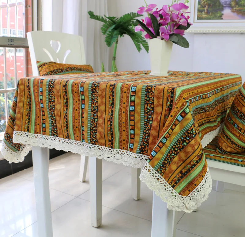 American -style cotton table cloth coffee table cloth table cloth long square tablecloth large tablecloth