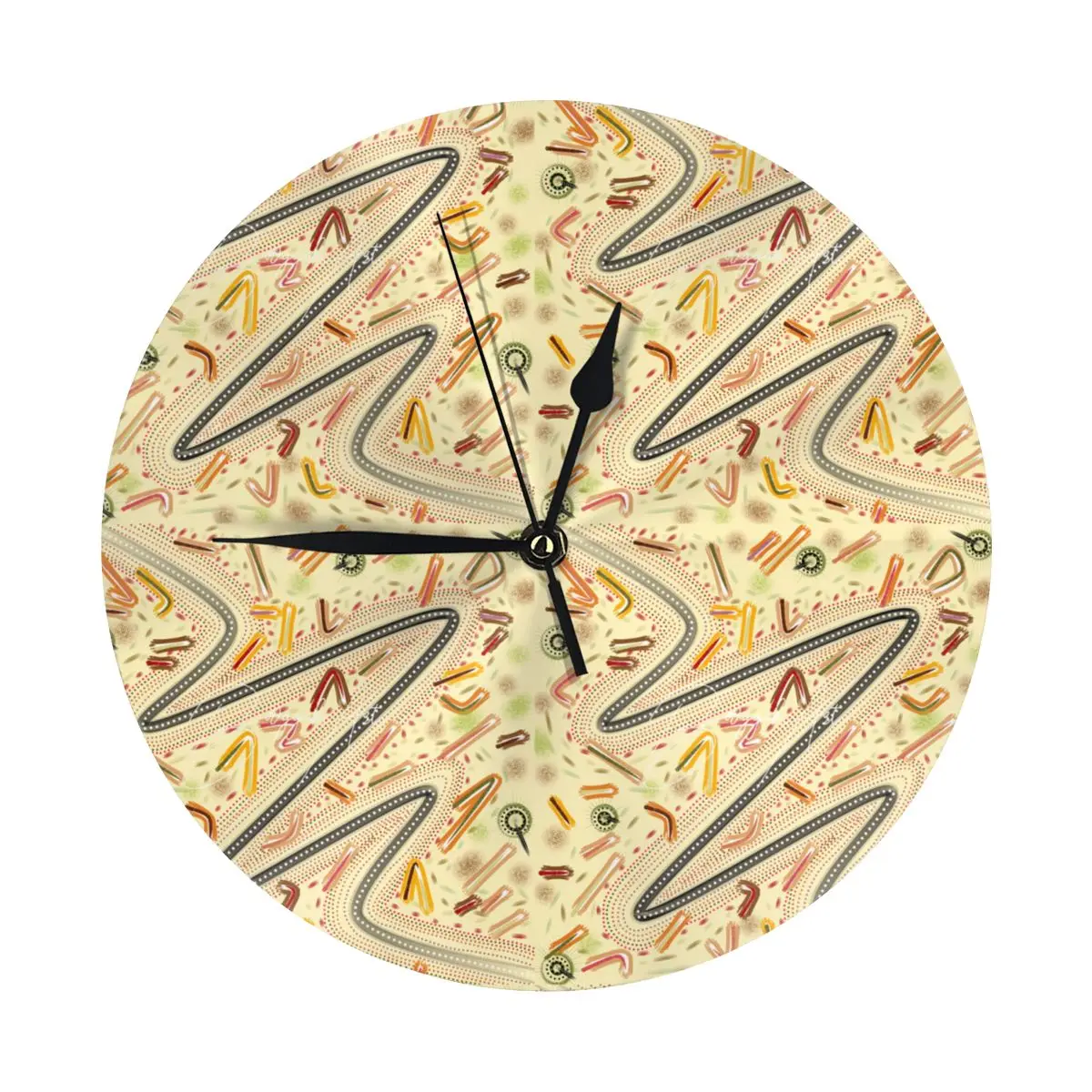Standing Stones Wall Clock Modern 3D for Home Office Hotel Restaurant School Decoration