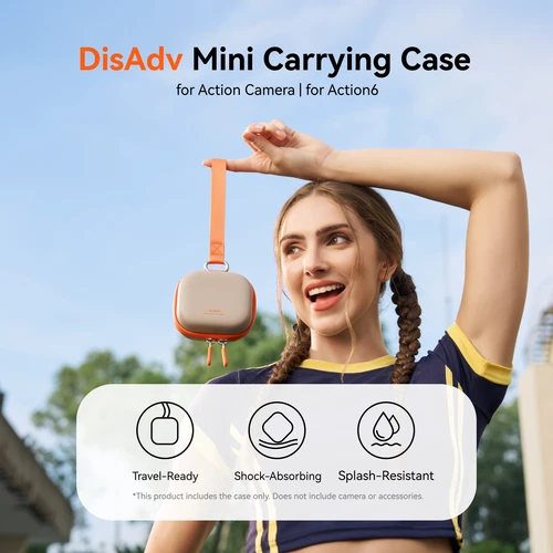 Imagen 2 del producto TELESIN DisAdv Mini bolsa de protección de almacenamiento Estuche de transporte para DJI OSMO Action 6 5pro 4 3 GoPro Hero Insta 360 Ace Ace pro 2