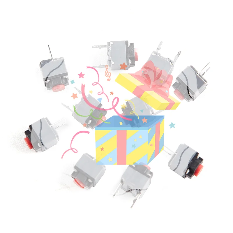 10Pcs Kailh Mute Button 6*6*7.3 Silent Switch Wireless Mouse Button Micro Switch