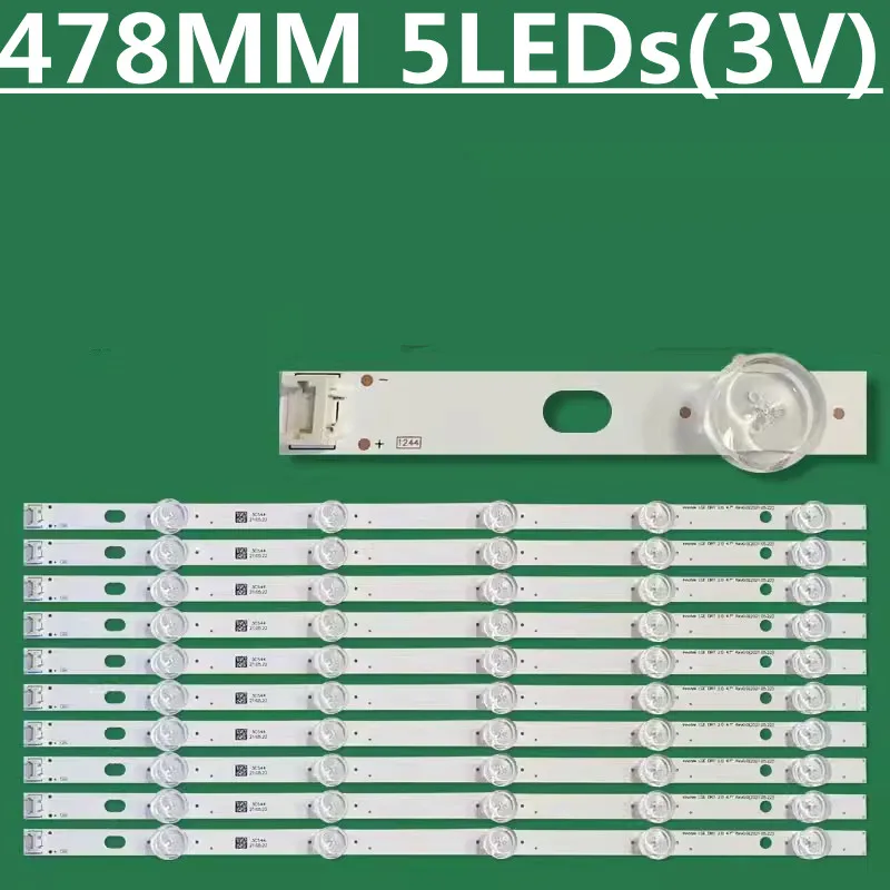 5Kit=50PCS  LED Backlight Strip For 47LN5460-SM 47LN5400 47LN5700  DRT 2.0 47" Rev0.0  POLA2.0 47 inch