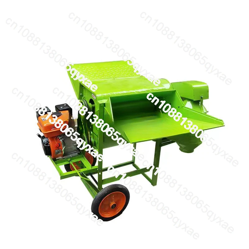 100-200KG/H Wheat Thresher Agricultural Soybean Sorghum Sesame Rice Threshing Machine Full Feeding Wheat Threshing Machine