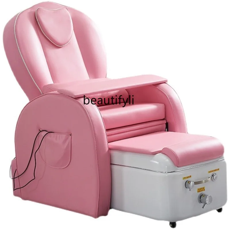 

Nail Salon Fashion Nail Beauty Eyelash Beauty Couch Single Reclining Pedicure Foot Bath Massage Chair Electric Sofa