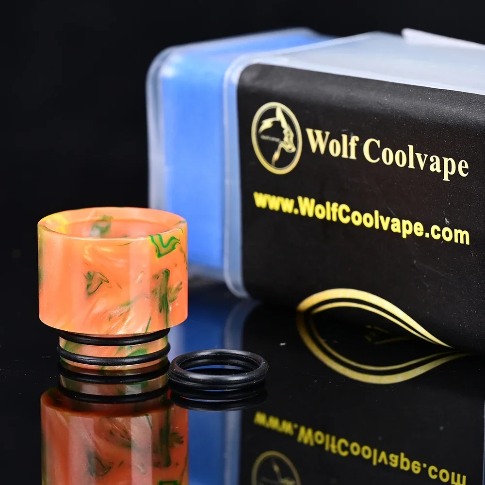 Wolfcoolvape 5 pièces 810 embouts d'égouttement en résine embout pour réservoirs Vapes RDA RTA remplacement 810 jeu de pointes d'égouttement pour Mods Vape