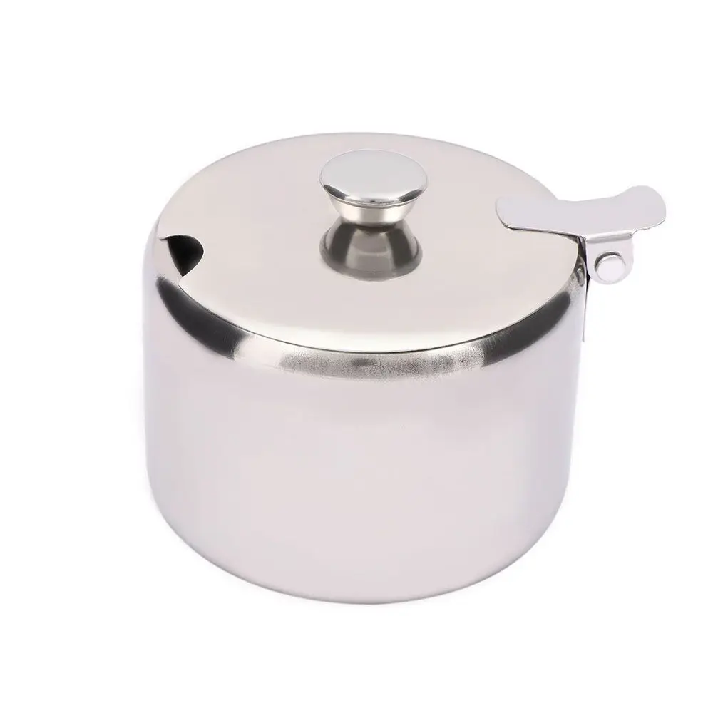 

Kitchen Supplies 7.5cm with Lid Non-magnetic Durable with A Spoon Sauce Cans Seasoning Pot Salt Pot Storage Jar