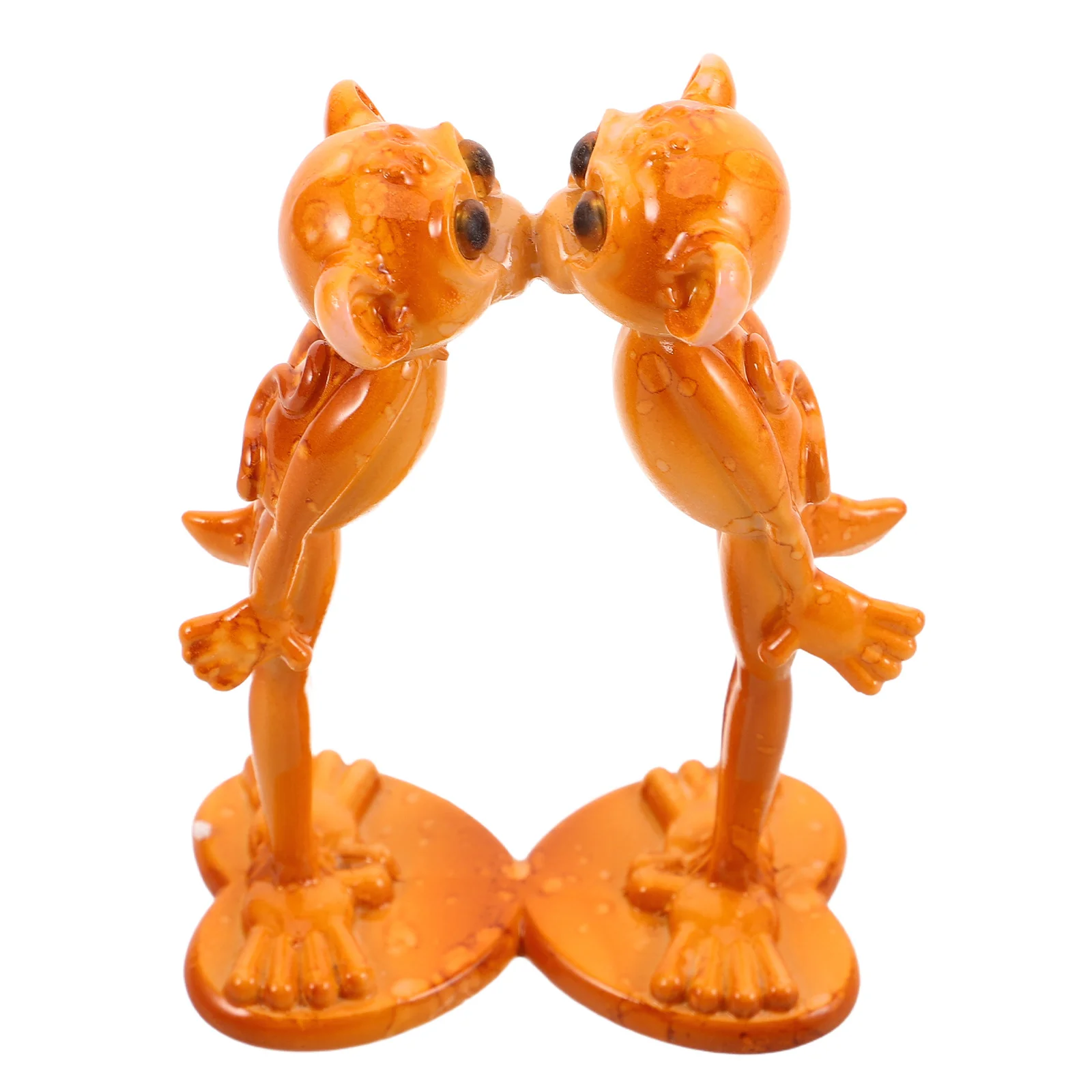 

Resin Monkey Couple Figurines Kissing Posture Mini Animal Statue For Valentine Wedding Cake Topper Home Decor
