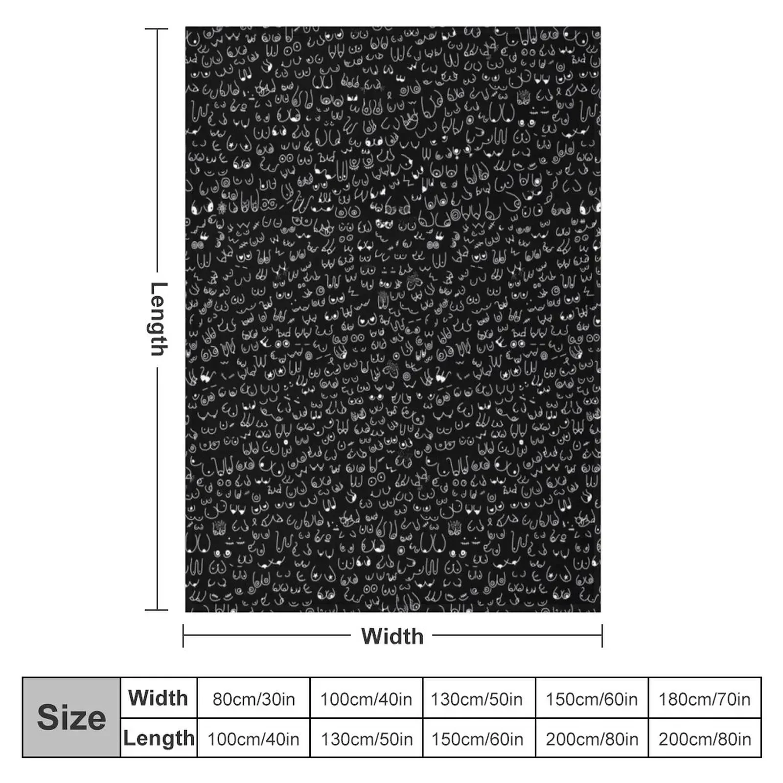 Boobie Collective #2 Throw Blanket Giant Sofa Vintage Beach Bed covers Hair Baby Blankets
