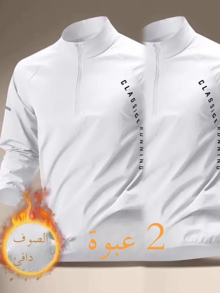 

Men's Training Sports Top with f Zipper Qui Dry Long Sve Running Jaet Fitn Gymwear Breathable Moisture ng