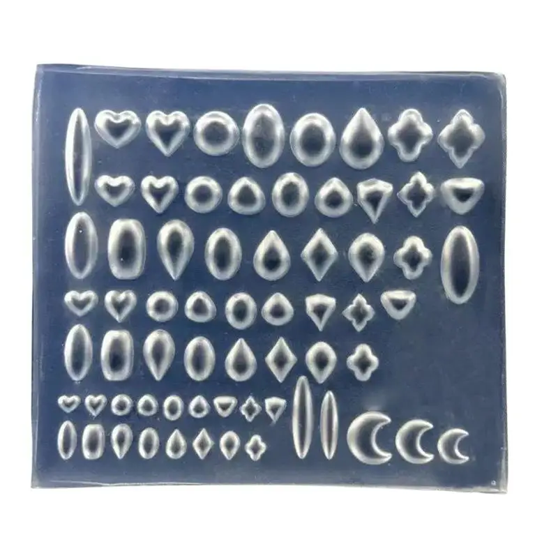 Vintage Edelstein-Rahmen Silikonformen aus Umweltfreundlichem Material, Antihaftbeschichtet für DIY Nagelkunst, Dekoration, Schmuckanhänger, Kunstharz-Bastelarbeiten – Detail 4