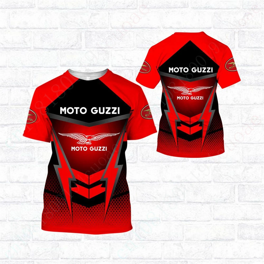 

Футболка Moto Guzzi в стиле оверсайз, Повседневная футболка для мужчин и женщин, быстросохнущая футболка с коротким рукавом в стиле Харадзюку, одежда унисекс