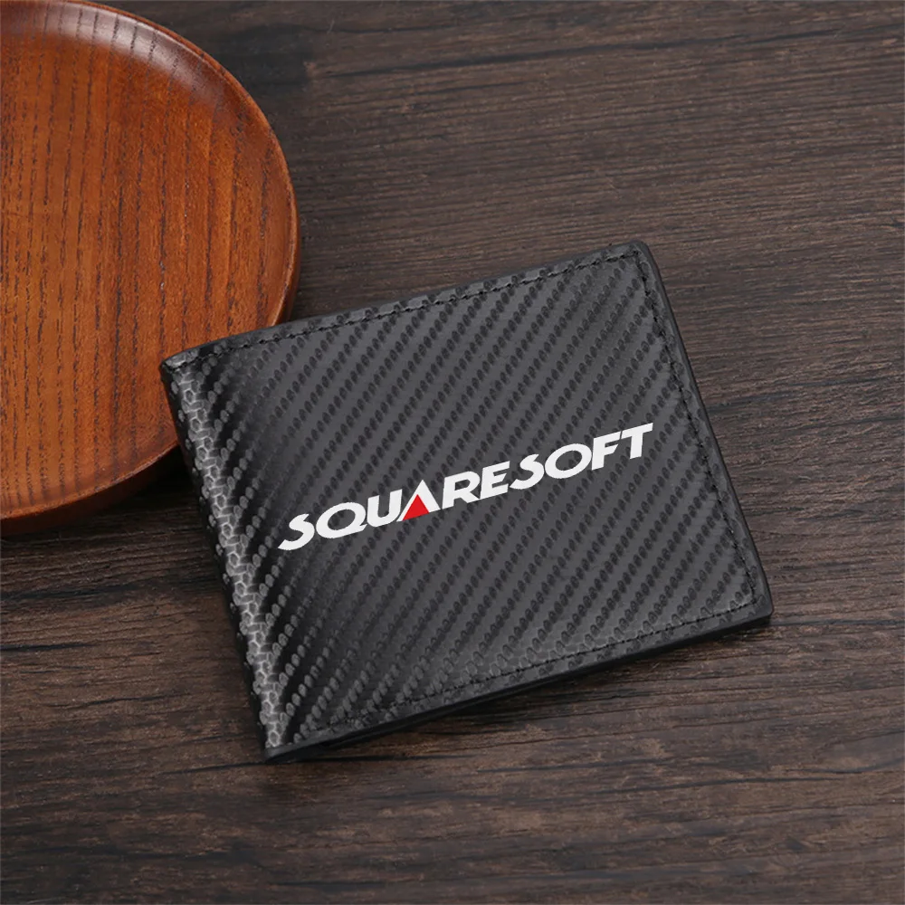 White bold logo,red triangle,black Men's Wallets Simple Business Modern Stylish Printing Design Gifts For Father Boyfriend Chris