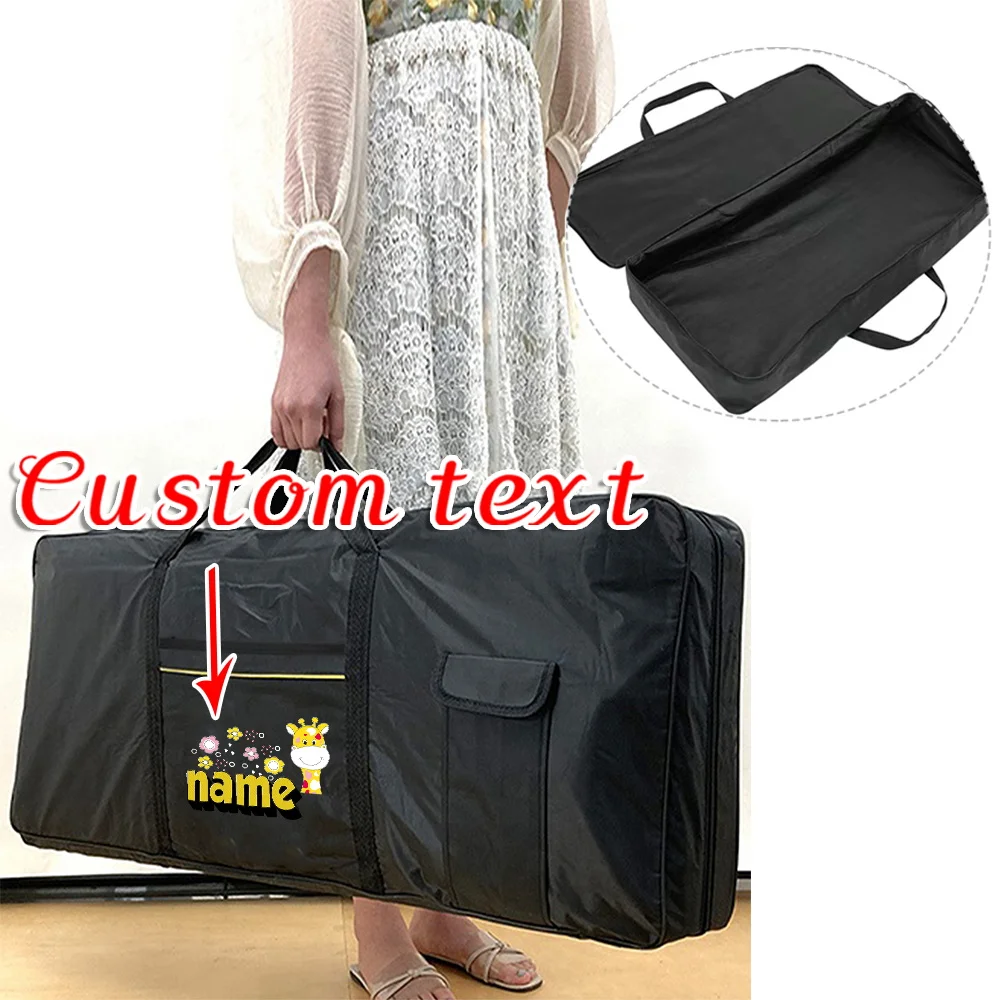 Personalized Customized Portable Instrument Storage Box 61 Key Electronic Piano Bag Stylish Large Pocket Durable Handbag