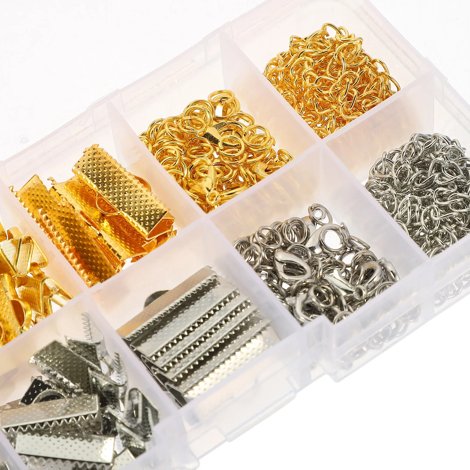 

Lobster Clasps Extension Chains Ribbon Clasps Alloy Opening Rings Jewelry Making Supplies Bracelet Findings Kit Cord Ends