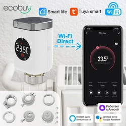 Tuya Wifi Thermostatic Radiator Valve  Actuator Zigbee TRV Wifi Thermostat Smart Home Temperature Controller Alexa Google Home