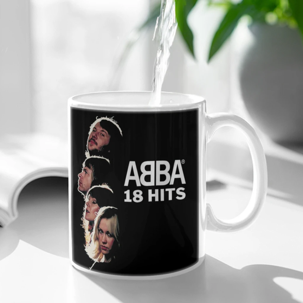 

Classic Abba Band Coffee Mug 11oz Fun Ceramic Coffee Tea Cocoa Cup Handle Tea Drink Cup