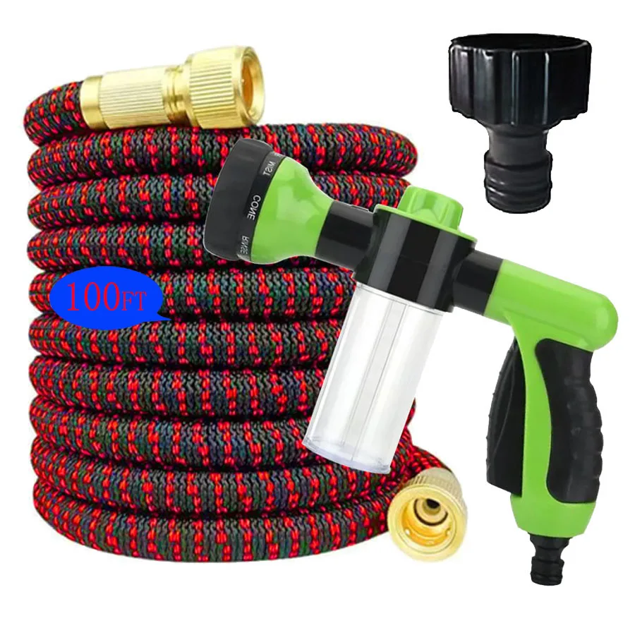 

High quality flexible and extensive garden blanket with high pressure hose, long stick for cleaning vehicles and garden wash