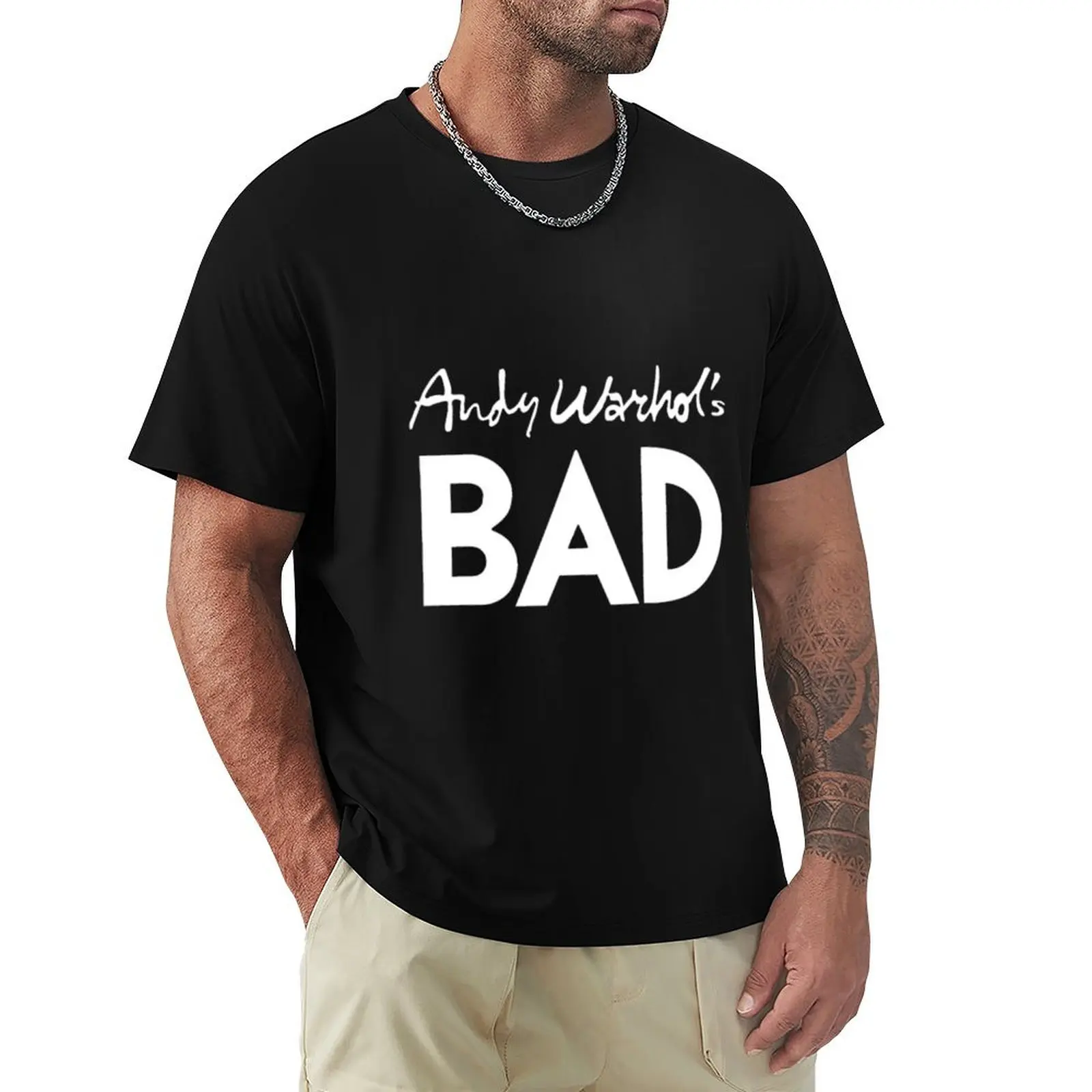 

Andy Warhol s Bad T-shirt tees vintage clothes boys whites oversizeds mens t shirt