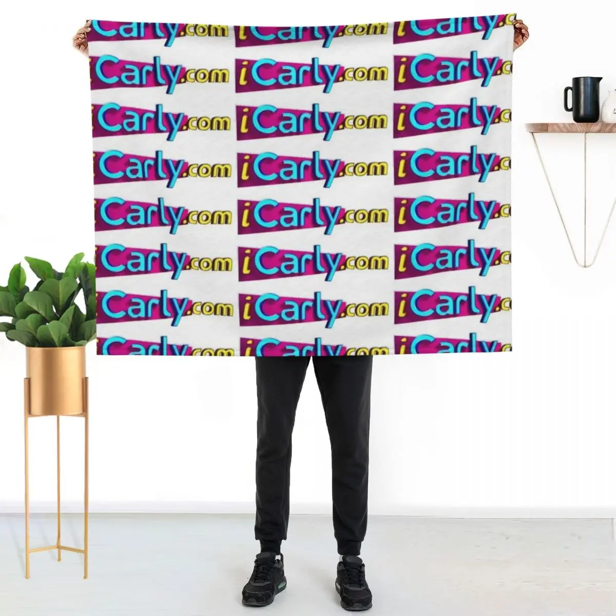 

icarly.com Throw Blanket Anti Shedding Soft Fuzzy Blanket for Home