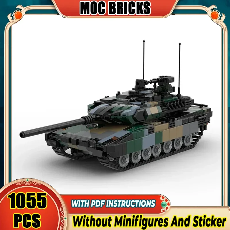 Moc Building Blocks Car Third Generation Tank Model Bricks Toys