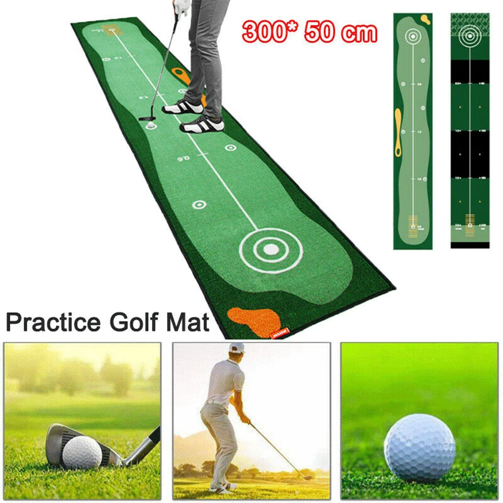 

Indoor Golf Training Residential Exercise No Odor Anti-Slip Trainer Pad Golf Carpet Golf Practice Putting Mat Hitting Games