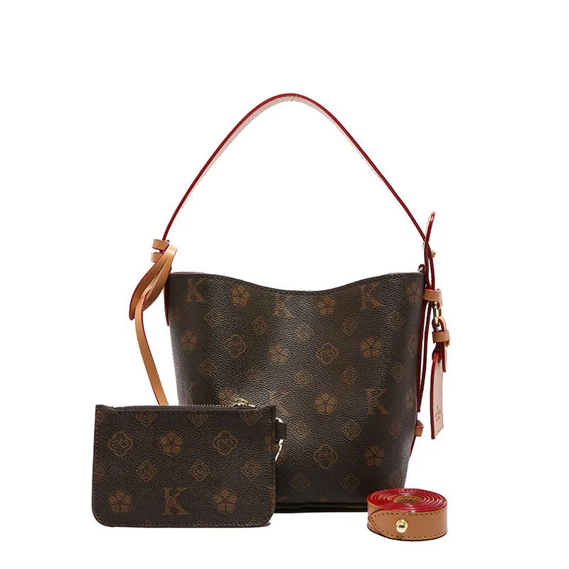 

Designer Inspired Monogram Bucket Bag for Women 2025 Chic Shoulder Bag Spacious Drawstring Tote Fashion Crossbody Purse​