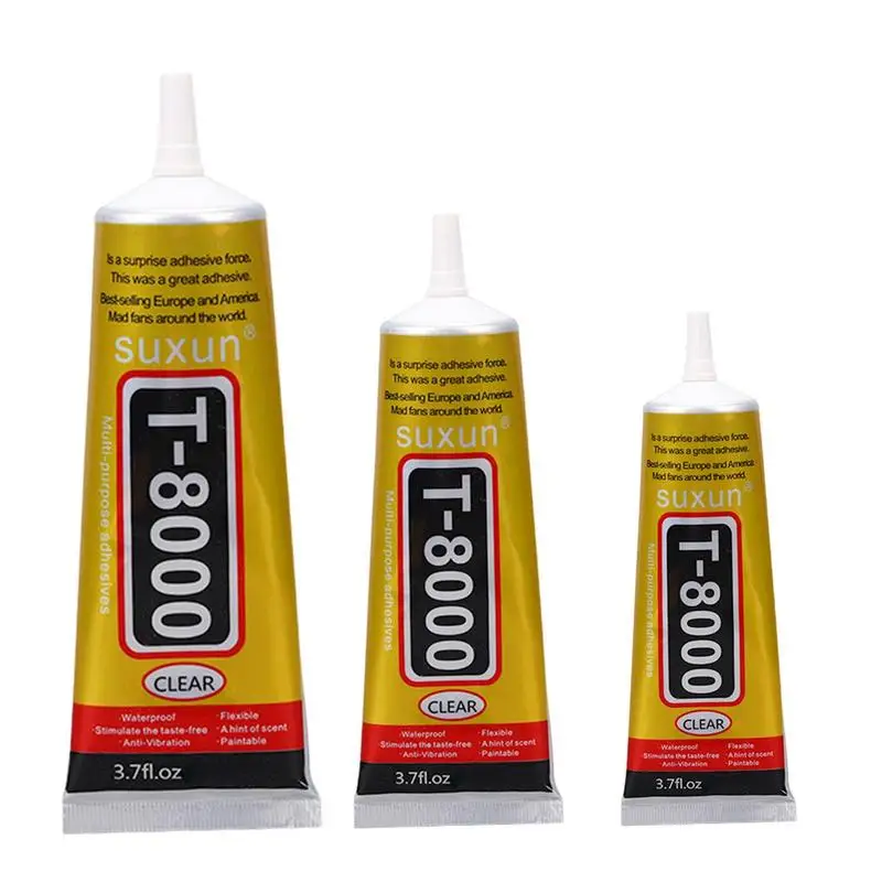 15/25/50/110ML Transparent T8000 Glue Phone Repair Jewelry Craft Fiber Electronic Component Contact Adhesive T-8000 Sealant