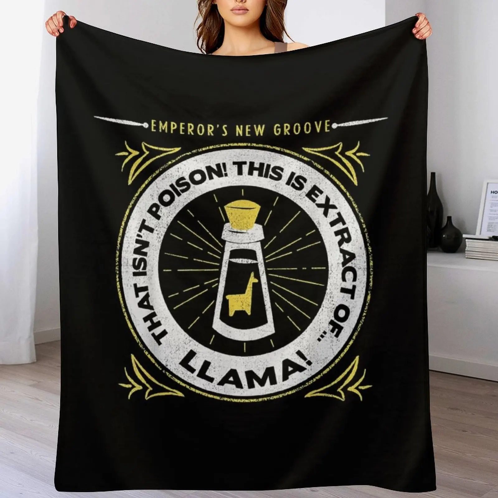 

Extract Of Llama Logo Throw Blanket Warm Napping Blanket for Office Couch Bed
