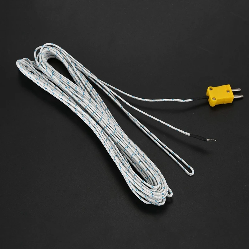 5X -50-250 Celsius K Type 10M Cable Temperature Sensor Thermocouple Probe