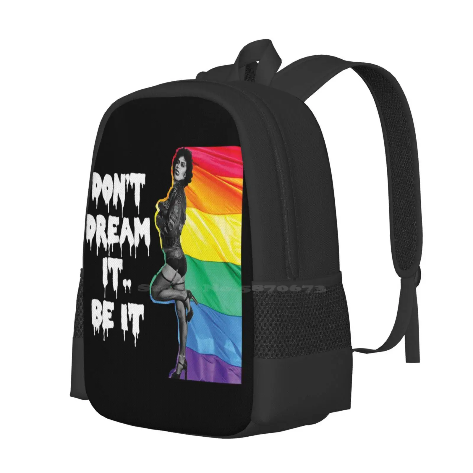 Frank N Furter Don'T Dream It Be It Lgbtq+ Pride Hot Sale Schoolbag Backpack Fashion Bags Rocky Horror Picture Show Frank N