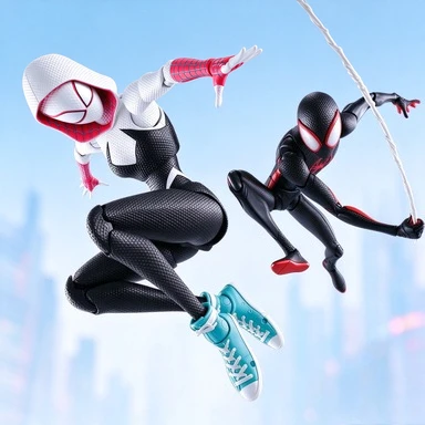 Bandai S.H. Figuarts SpiderMan: Across The Spider Shf Gwen Miles Morales Re-release Action Figure Collectible Toy Gift in stock