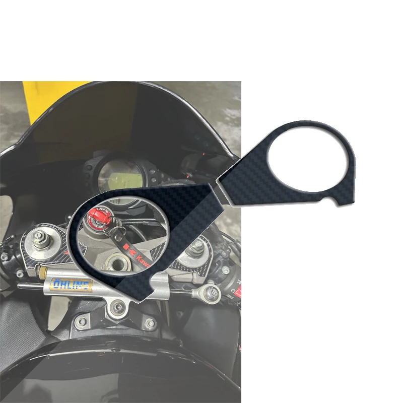 

3D мотоциклетный карбоновый верхний тройной колпак, защитная наклейка, чехол для KAWASAKI ZX10R ZX-10R ZX 10R 2006-2007