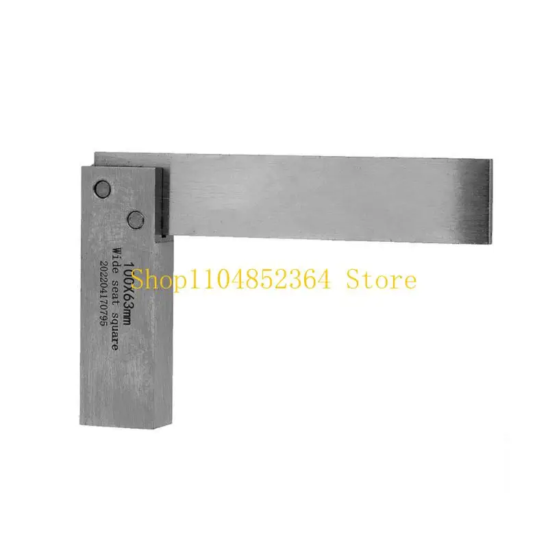 652F Mechanical Engineer Angles Ruler Machinist Square L-Type Measure Tool Wide Base Square Tool 90 Degree Wide Seats Square