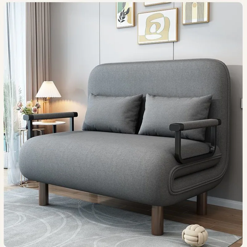 Multifunction Sofa Folding Bed Small Apartment Space Saving Two Person Lounge Office Study Folding Sofa Bed Small Unit