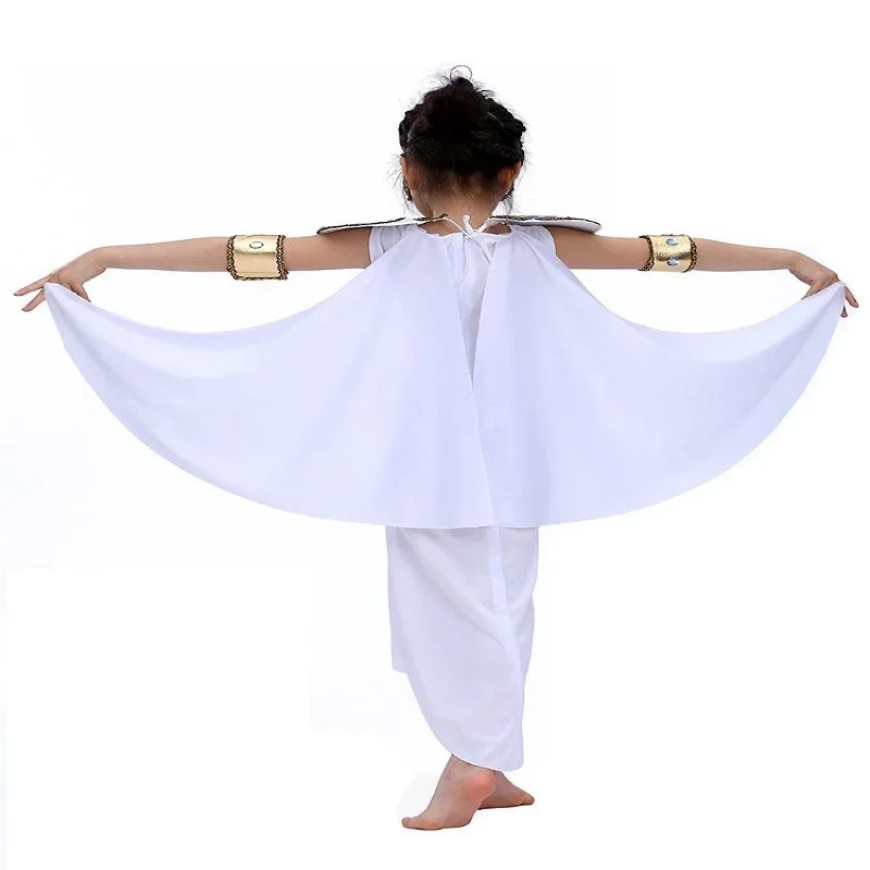 Jongen Meisje Oude Egypte Egyptische Farao Cleopatra Prinses Cosplay Kostuum Voor Kinderen Carnaval Halloween Met Accessoires