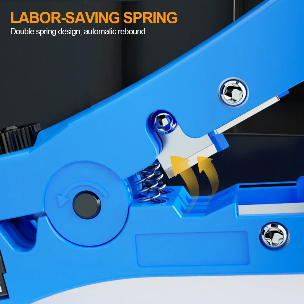 Automatic Cable Wire Stripper Electric Stripping Tools for UTP STP RG59 RG6 RG7 RG11 Multi-functional Cutter Striper Multi Tool