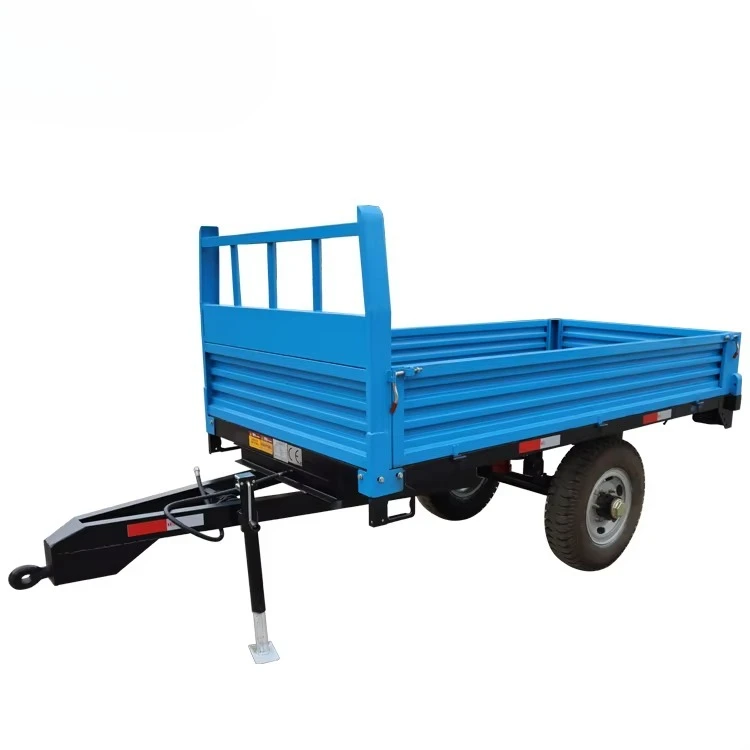 Cheap Price 2 Wheel 3Ton Farm Trailer Compatible with 30HP Tractor