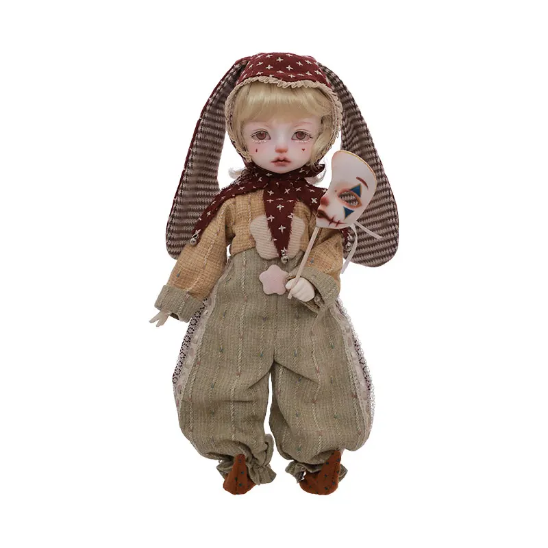 Shugafairy Joker 1/6 bjd Puppe Halloween Clown Stil Party Zirkus Performer Halbmaske hochwertige Kugelgelenk Puppen Spielzeug