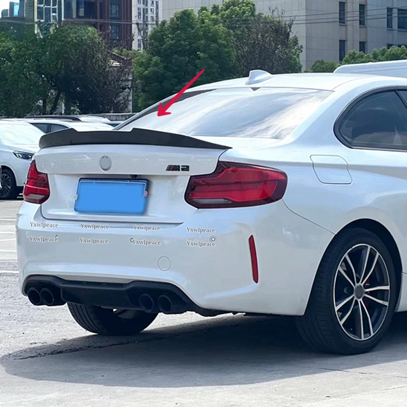 For BMW 2 Series F22 F87 M2 2014-2019 M235i M240i 218i 220i 228i ABS Plastic PSM style Primer Color Rear Trunk lip spoiler Wing