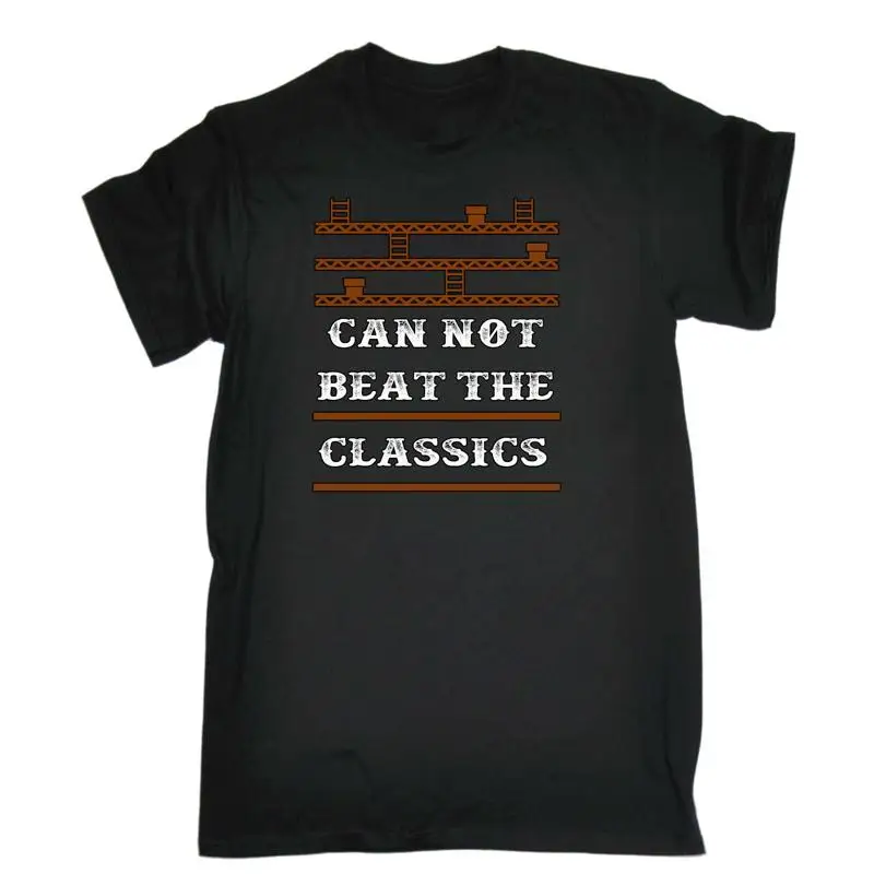 

Can Not Beat The Classics Gaming Game Mens Funny T Shirt