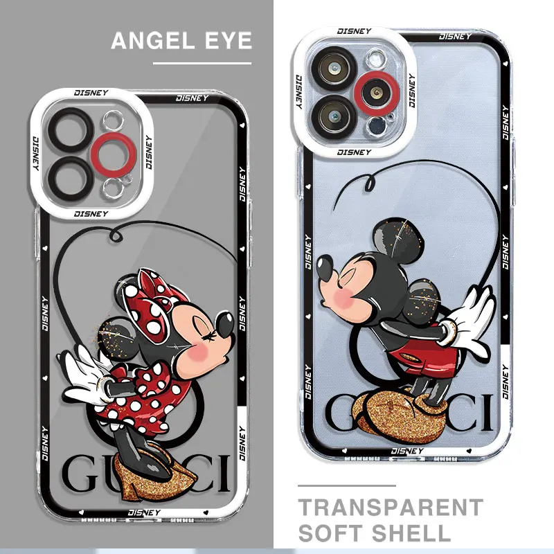 Disney Mickey Minnie Love Cover Case for Samsung Galaxy S22 Plus S20 FE Note 20 Ultra 10 S10 S24 Ultra S21 S23 FE