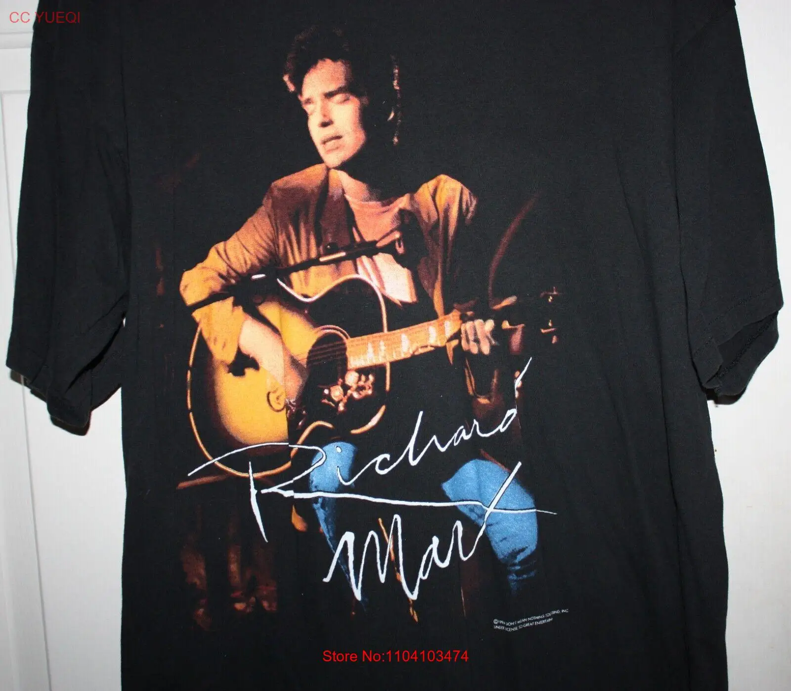 

Vintage Richard Marx Concert T-Shirt 1994 Paid Vacation Tour XL GEM Tag USA Made
