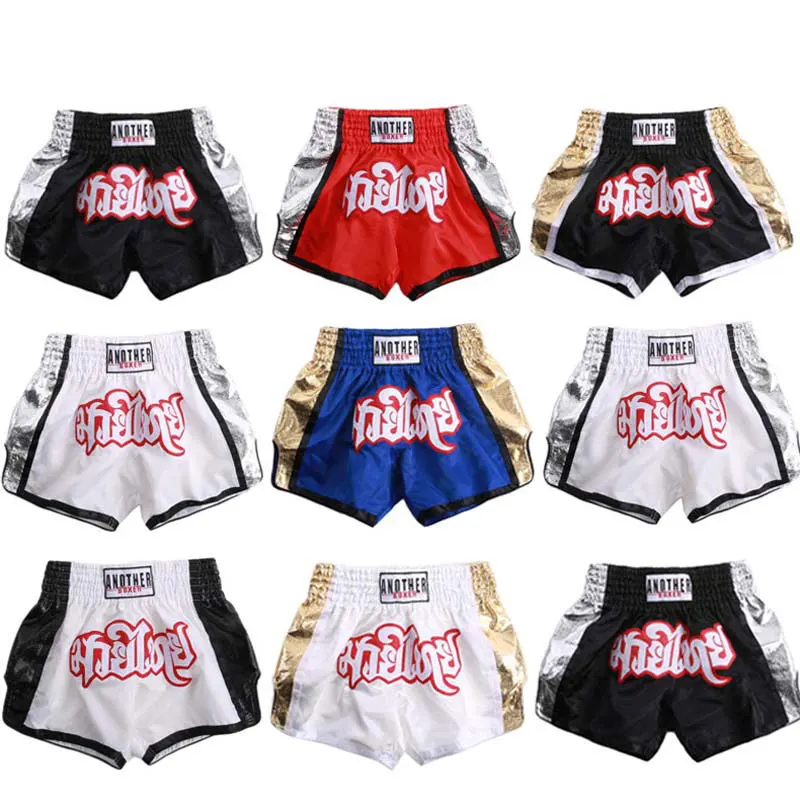 

Muay Thai Fight Shorts Kickboxing Pants Woman Men Competition Classical Sanda Mma Martial Arts Bjj Jiu Jitsu Trunks Sportswear