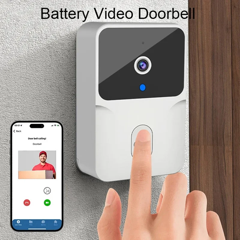 Wifi Doorbell Home Tuya Wifi Wireless Doorbell DC AC Battery Powered Camera Bell With Alexa Google Doorbell Camera